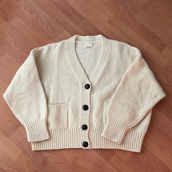 - Babaa Cardigan no17 Natural - Picture 6 of 8